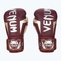 Bokso pirštinės Venum Elite burgundy/gold