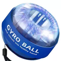 Giroskopinis riešo treniruoklis Gydro Ball Strengthens Blue, Led 6 spalvos