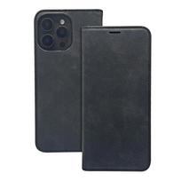 Smart Suede dėklas telefonui Samsung Galaxy A14 4G / A14 5G juodas