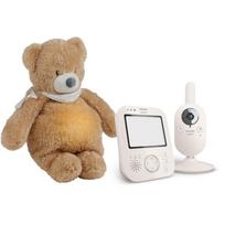 Philips Avent Baby Monitor SCD891/26+NATTOU Sleepy Bear Pale Brown dovanų rinkinys kūdikiams 0 m+