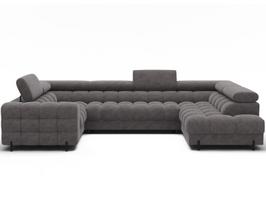 Sofa-lova Eltap Fectory, 205x346x93 cm, pilka