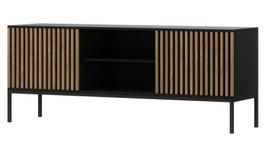 TV staliukas Meorati, 150x40x60 cm, rudas/juodas