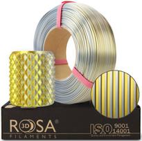 3D plastikas Rosa3D PLA, 1 kg, 1.75 mm, auksinė/sidabrinė sp.