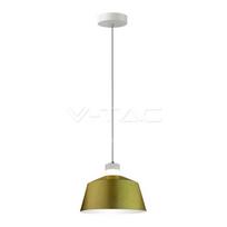 Pakabinamas šviestuvas 7W pakabinamas LED šviestuvas V-TAC, Ø250, aukso spalva, metalas / akrilas, 3000K (šiltai balta)