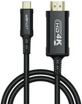 Kabelis Acefast C1-10 USB-C to HDMI 1.8m juodas