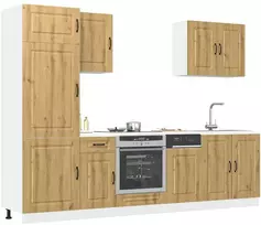 Virtuvinių spintelių komplektas, 7 dalių, Kalmar, artisano