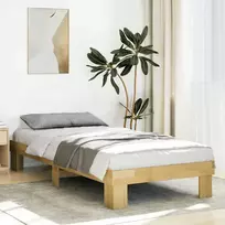 Lova Lovos rėmas be čiužinio 75x190 cm ąžuolo masyvo