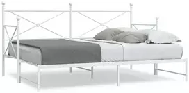 kušetė su kušete be čiužinio Balta 90x200 cm plienas