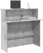 Registratūra, betono pilkas, 100x50x103,5 cm, apdirbta mediena