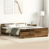 Lovos rėmas be čiužinio, medienos dizaino, 150x200 cm