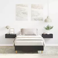 lovos rėmas be čiužinio juodas 90x200 cm inžinerinė mediena