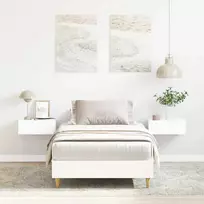 Lovos rėmas Be Čiužinio Baltas 90x190 cm Inžinierinė mediena
