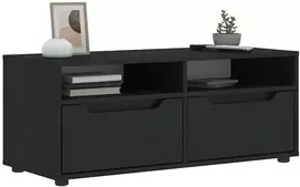 TV staliukas televizoriaus spintelė VISNES Juoda 100x40x38 cm