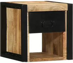 Spintelė prie lovos 40x35x40 cm Tvirtas neapdorotas medis Mango