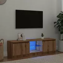TV staliukas televizoriaus spintelė su LED lemputėmis Artisan ąžuolas
