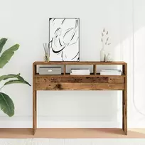 konsolinis stalas Senas medis 105x30x80 cm Inžinierinė mediena