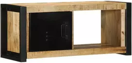TV staliukas televizoriaus spintelė 80x30x35 cm Masyvus Rough Wood Mango