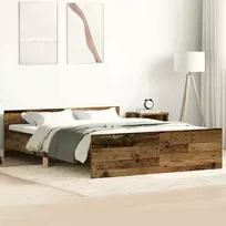 Lova Lovos rėmas be čiužinio, medienos dizaino, 120x190 cm