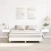 Lovos rėmas be čiužinio, baltos, 150x200cm, apdirbta mediena