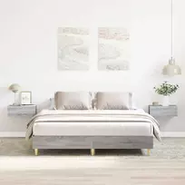 Lovos rėmas be čiužinio, pilkos ąžuolo, 150x200cm, mediena
