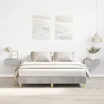 Lovos rėmas be čiužinio, betono pilkos, 150x200cm, mediena