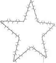 Kalėdiniai žibintai Star Silhouette 115 LED šiltai balta