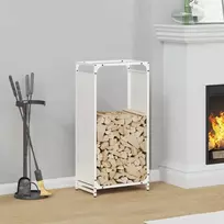 Stovas malkoms, balta, 44x28x90 cm, šaltai valcuotas plienas