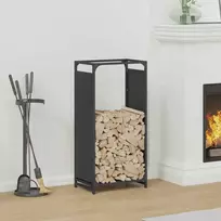 Stovas malkoms, juodos, 44x28x90 cm, šaltai valcuotas plienas