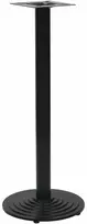 Bistro stalo kojelė Juoda Ø43x107 cm Ketaus