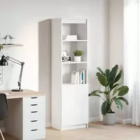 Komoda, baltos spalvos, 50x35x180 cm apdirbta mediena