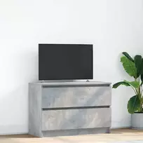 TV staliukas Televizoriaus spintelė, betono pilka, 80x35x54 cm, mediena