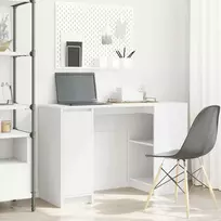 Rašomasis stalas, baltos, 120x42x76 cm, apdirbta mediena