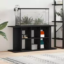 Akvariumo stovas, juodo ąžuolo, 120x40x60cm, inžinerinė mediena