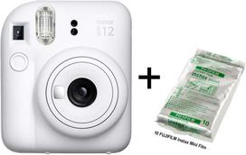 Momentinis Fotoaparatas FUJIFILM INSTAX MINI 12 (Molio balta) + 10 FUJIFILM Instax Mini Film (Glossy) (Color)