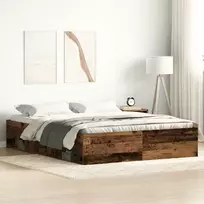 Lovos rėmas be čiužinio, medienos dizaino, 150x200 cm