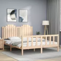 Lovos rėmas be čiužinio, 160x200cm, pušies medienos masyvas