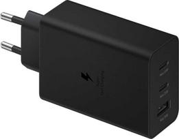 EP-T6530NBE Samsung Trio (2xUSB-C,1xUSB-A) 65W kelioninis įkroviklis juodas (pažeista pakuotė)