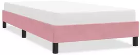 Lova Lovos rėmas be čiužinio Rožinis 90x210 cm aksomas
