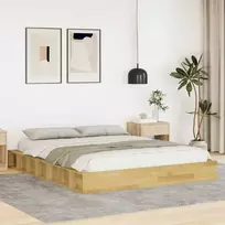 Lova Lovos rėmas be čiužinio 160x200 cm ąžuolo masyvo