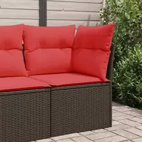 | Sodo sofa | su pagalve Ruda 62 x 62 x 69 cm Poli ratanas