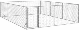 Lauko šunų voljeras su durelėmis, 3x4x1 m, cinkuotas plienas