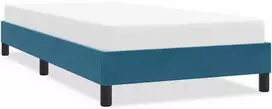 Lova Lovos rėmas be čiužinio Tamsiai mėlynas 90x210 cm aksomas