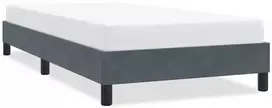 Lova Lovos rėmas be čiužinio Tamsiai pilka 90x210 cm aksomas