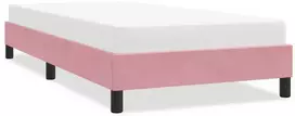 Lova Lovos rėmas be čiužinio Rožinis 90x220 cm aksomas