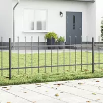 Sodo tvora WOERDEN 9 vnt. 15,3 x 0,6 m Miltelinis plienas Pilka