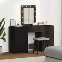 Makiažo stalas Juoda 50 x 41 x 135 cm Apdirbta mediena