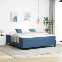 Platforminės lovos rėmas Mėlyna 180 x 200 cm Kordūrinis audinys
