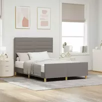 Lovos rėmas su galvūgalio Taupe 140 x 190 cm audinys