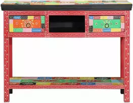 Konsolinis stalas su stalčių Įvairiaspalvis 100 x 30 x 77 cm