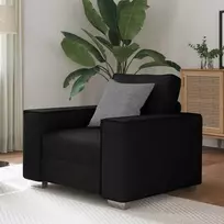Sofa Kėdė Juodas 100 cm Dirbtinė oda